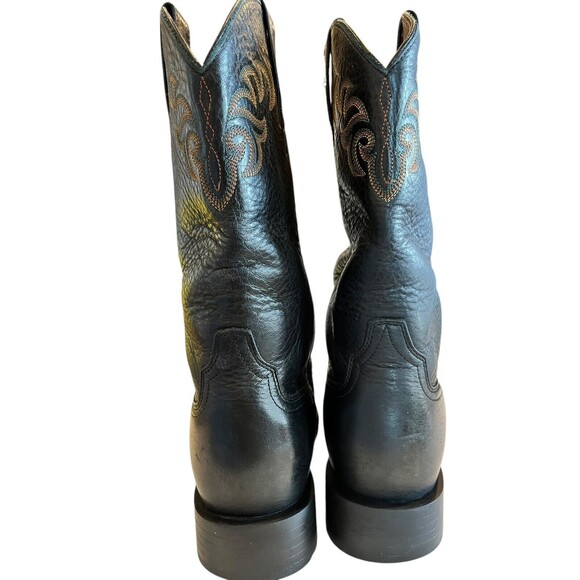 Ariat Mens Heritage black leather Roper boots western Size 8EE 35401 - Picture 5 of 12